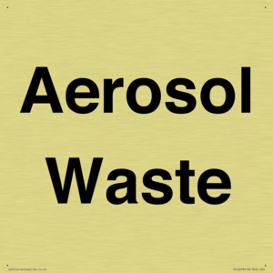 Aerosol Waste